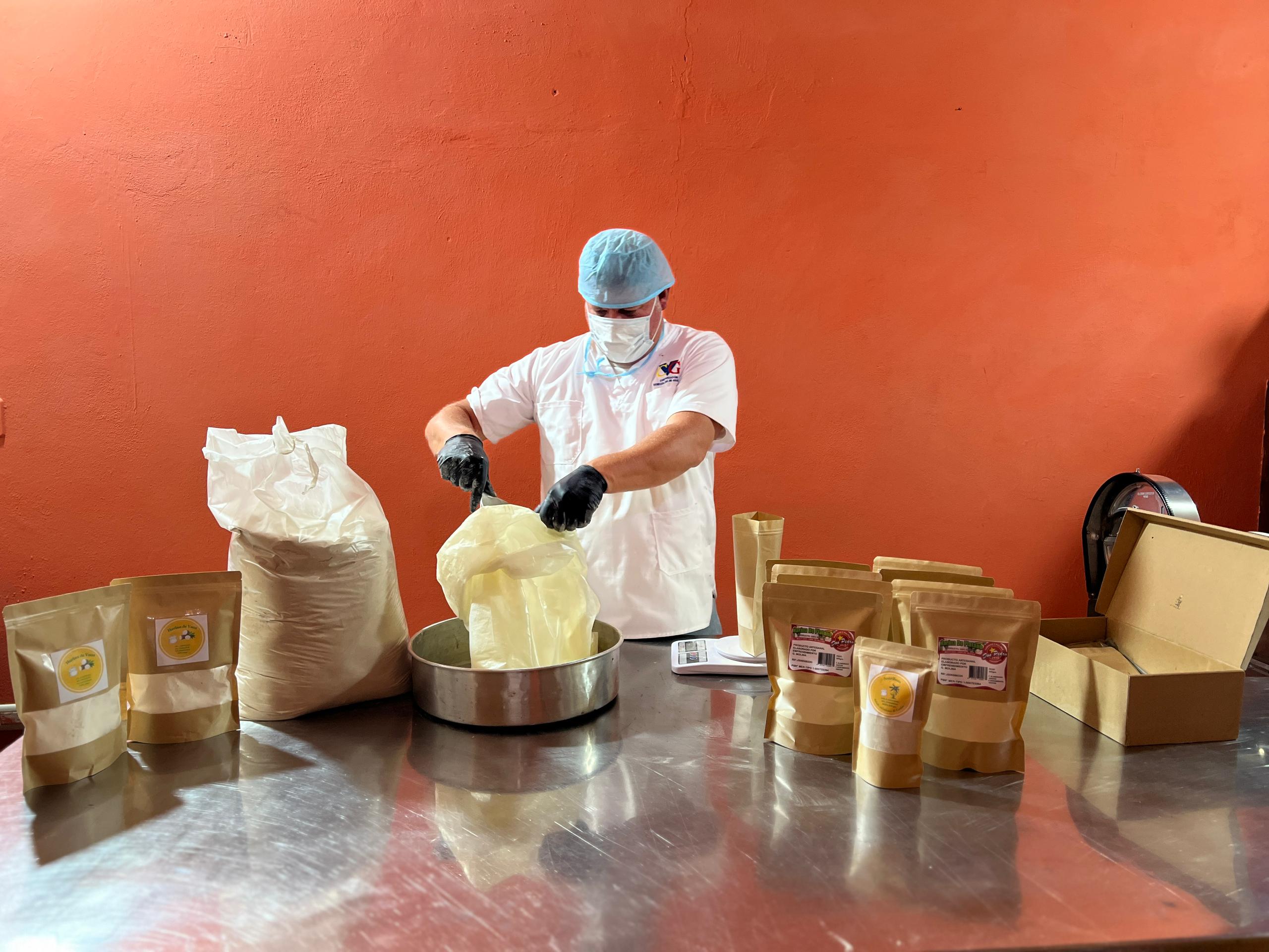 Proceso de producción de harina artesanal Don Pedro